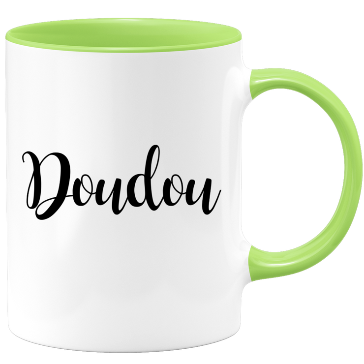 quotedazur - Mug Doudou Bisous - Idée Cadeau Couple Amour Femme ou Homme Pour La Saint Valentin, Anniversaire Ou Noël