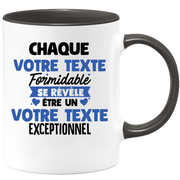 Mug personnalisable Chaque homme formidable se révèle être exceptionnel - Annonce naissance Nouveau Poste