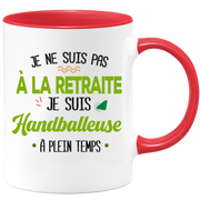 quotedazur - Mug Retraite Je Suis Handballeuse - Cadeau Humour Sport - Idée Cadeau Retraite Original Handball - Tasse Handballeuse - Départ Retraite Anniversaire Ou Noël