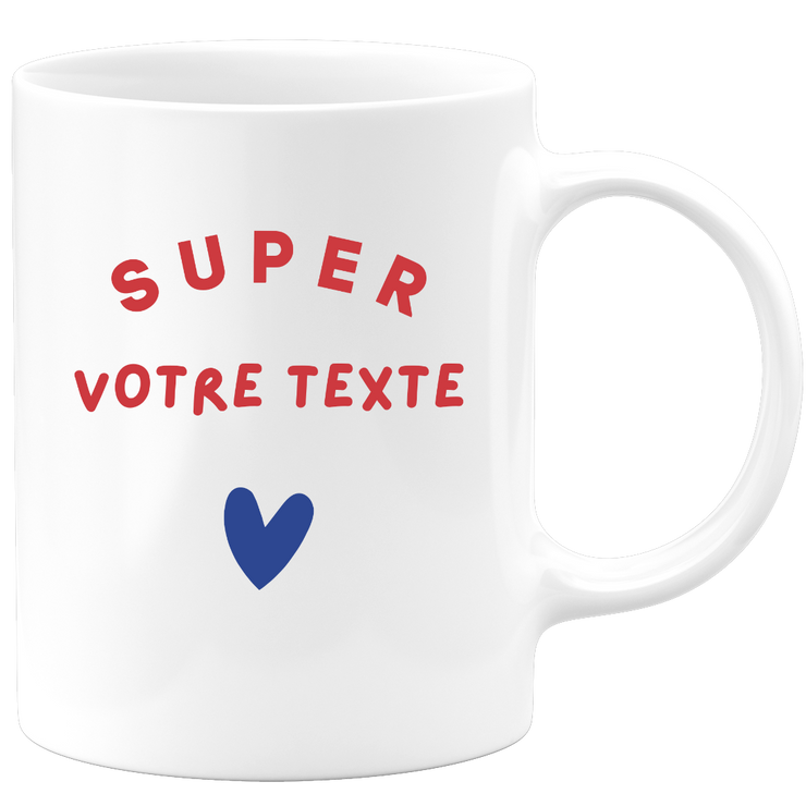 Mug personnalisable Super homme femme - Famille Job Sport Prénom