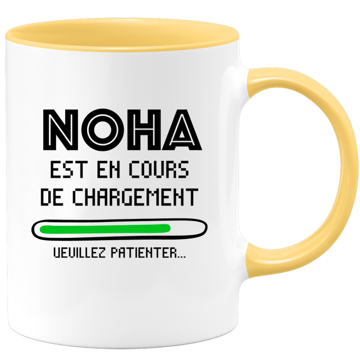 quotedazur - Mug Noha Est En Cours De Chargement Veuillez Patienter - Cadeau Noha Prénom Homme Personnalisé - Cadeau Annniversaire Noël Adolescent Collègue