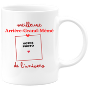 Mug Meilleure Arrière-grand-mémé de l'univers - Mug personnalisé avec photo famille