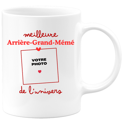 Mug Meilleure Arrière-grand-mémé de l'univers - Mug personnalisé avec photo famille