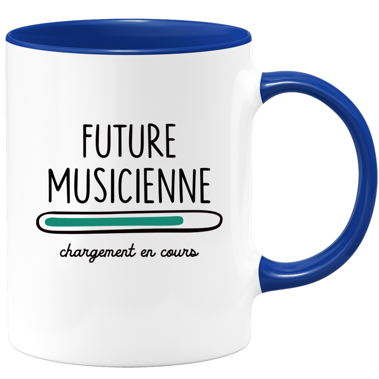 quotedazur - Mug Future Musicienne Chargement En Cours - Cadeau Humour Promotion Travail - Idée Cadeau Départ Collègue - Tasse Chef Musicienne - Idéal Pour Noël Au Bureau