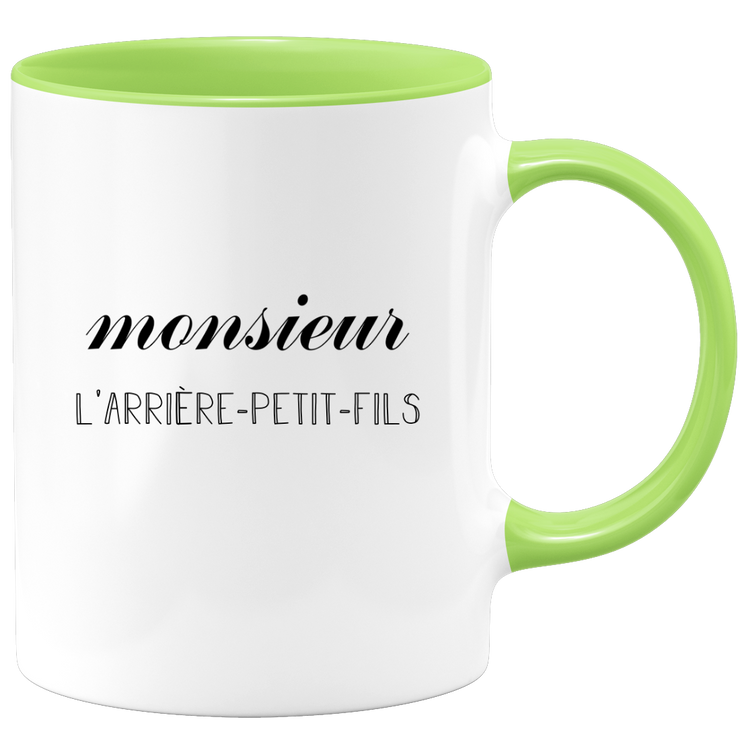 quotedazur - Mug Monsieur L'Arrière Petit-Fils - Idée Cadeau Parfaite pour Famille, Anniversaire et Noël