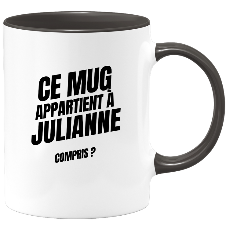Mug Ce mug appartient à Julianne, compris ?