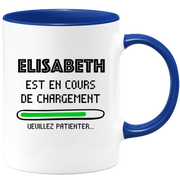 quotedazur - Mug Elisabeth Est En Cours De Chargement Veuillez Patienter - Cadeau Elisabeth Prénom Femme Personnalisé - Cadeau Annniversaire Noël Adolescent Collègue