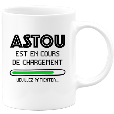 quotedazur - Mug Astou Est En Cours De Chargement Veuillez Patienter - Cadeau Astou Prénom Femme Personnalisé - Cadeau Annniversaire Noël Adolescent Collègue