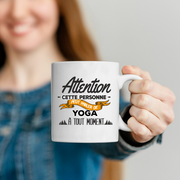 quotedazur - Mug Cette Personne Peut Parler De Yoga À Tout Moment - Cadeau Humour Sport - Idée Cadeau Original     - Tasse Yoga - Anniversaire Ou Noël