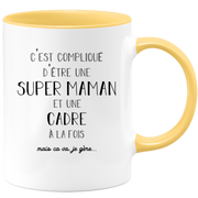 Mug super mom frame - gift frame birthday mom mother's day valentine woman love couple