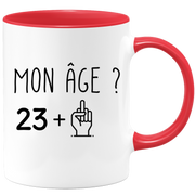 quotedazur - Mug Idée Cadeau 24 ans Homme Femme - Cadeau Anniversaire 24 Ans - Idée Cadeau Original, Humour, Drôle, Rigolo, Fun - Mug Tasse Café Thé Pas Cher