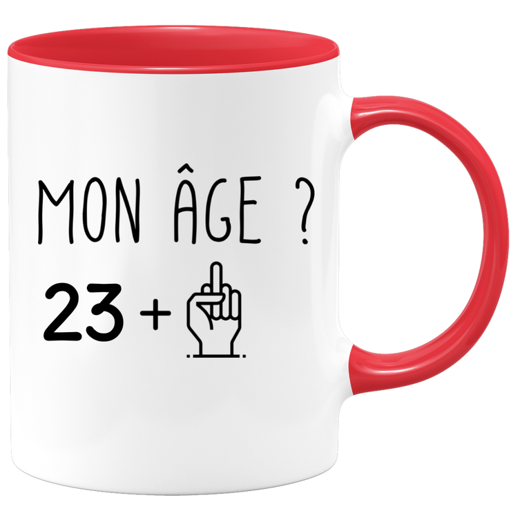 quotedazur - Mug Idée Cadeau 24 ans Homme Femme - Cadeau Anniversaire 24 Ans - Idée Cadeau Original, Humour, Drôle, Rigolo, Fun - Mug Tasse Café Thé Pas Cher