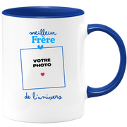 Mug Meilleur Frère de l'univers - Mug personnalisé avec photo famille