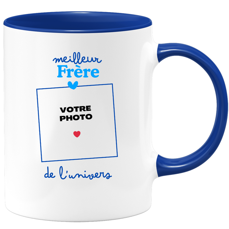 Mug Meilleur Frère de l'univers - Mug personnalisé avec photo famille