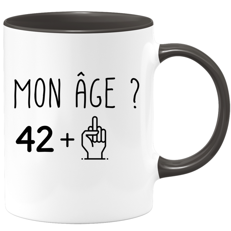 quotedazur - Mug Idée Cadeau 43 ans Homme Femme - Cadeau Anniversaire 43 Ans - Idée Cadeau Original, Humour, Drôle, Rigolo, Fun - Mug Tasse Café Thé Pas Cher