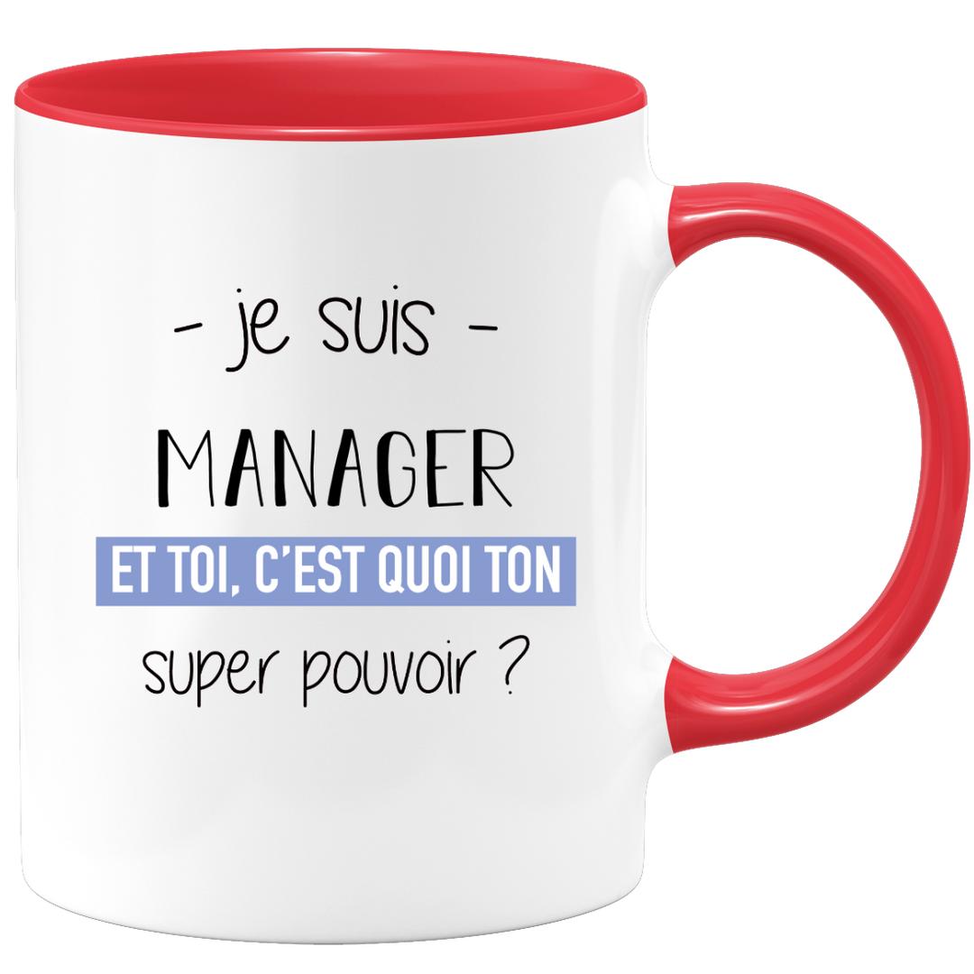 Mug Je Suis Serveuse Et Toi C'est Quoi Ton Super Pouvoir