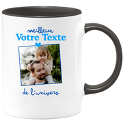 Mug photo personnalisée meilleur de l'univers pour homme - Métier famille prénom couple parent