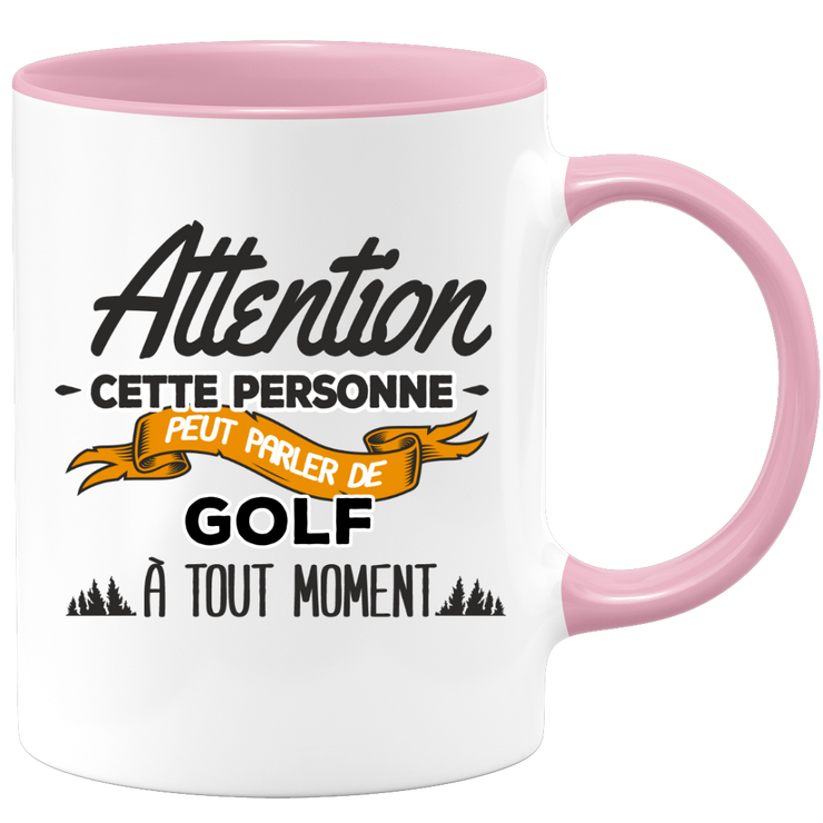 quotedazur - Mug Cette Personne Peut Parler De Golf À Tout Moment - Cadeau Humour Sport - Idée Cadeau Original Golfeur Golfeuse - Tasse Golf - Anniversaire Ou Noël