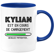 quotedazur - Mug Kylian Est En Cours De Chargement Veuillez Patienter - Cadeau Kylian Prénom Homme Personnalisé - Cadeau Annniversaire Noël Adolescent Collègue