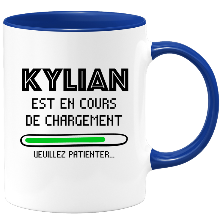 quotedazur - Mug Kylian Est En Cours De Chargement Veuillez Patienter - Cadeau Kylian Prénom Homme Personnalisé - Cadeau Annniversaire Noël Adolescent Collègue