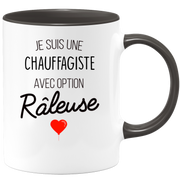 quotedazur - Mug Je Suis Une Chauffagiste Avec Option Râleuse - Cadeau Idéal Pour Chauffagiste - Cadeau Personnalisé Pour Femme - Cadeau Original Pour Anniversaire Ou Noël