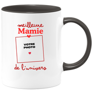 Mug Meilleure Mamie de l'univers - Mug personnalisé avec photo famille