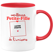 Mug Meilleure Petite-fille de l'univers - Mug personnalisé avec photo famille