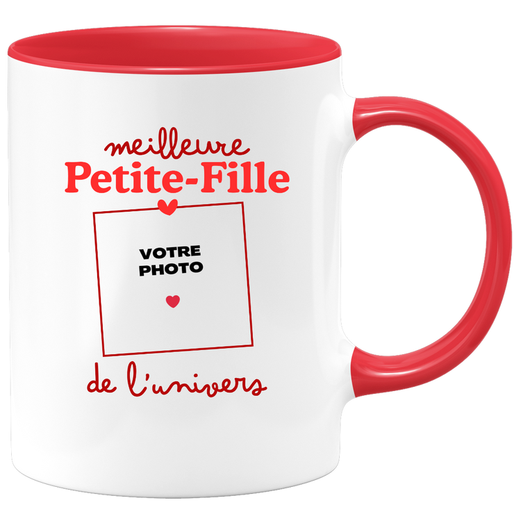Mug Meilleure Petite-fille de l'univers - Mug personnalisé avec photo famille