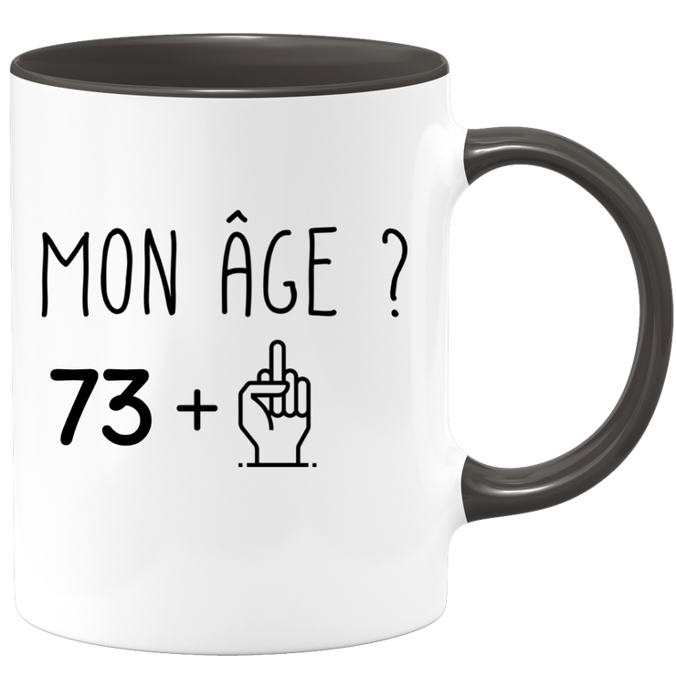quotedazur - Mug Idée Cadeau 74 ans Homme Femme - Cadeau Anniversaire 74 Ans - Idée Cadeau Original, Humour, Drôle, Rigolo, Fun - Mug Tasse Café Thé Pas Cher