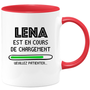 Mug Lena Is Loading Please Wait - Personalized Lena First Name Woman Gift