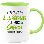 quotedazur - Mug Retraite Je Suis Golfeuse - Cadeau Humour Sport - Idée Cadeau Retraite Original Golf - Tasse Golfeuse - Départ Retraite Anniversaire Ou Noël