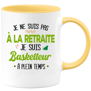 quotedazur - Mug Retraite Je Suis Basketteur - Cadeau Humour Sport - Idée Cadeau Retraite Original Basket-Ball - Tasse Basketteur - Départ Retraite Anniversaire Ou Noël
