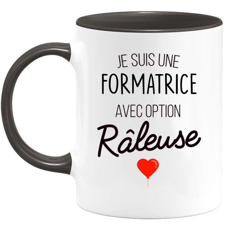 quotedazur - Mug Je Suis Une Formatrice Avec Option Râleuse - Cadeau Idéal Pour Formatrice - Cadeau Personnalisé Pour Femme - Cadeau Original Pour Anniversaire Ou Noël