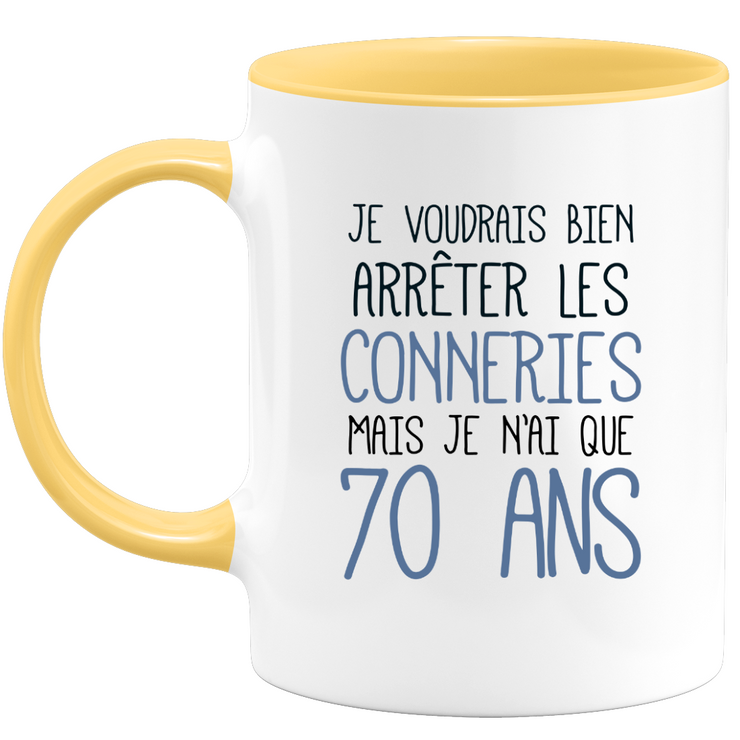 Funny funny 70th birthday mug - 70th birthday gift mug Man Woman Humor Original