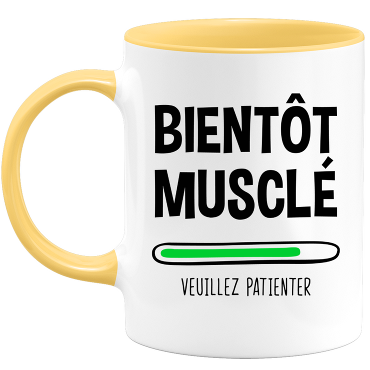 Muscle soon mug please wait - sport bodybuilding humor gift