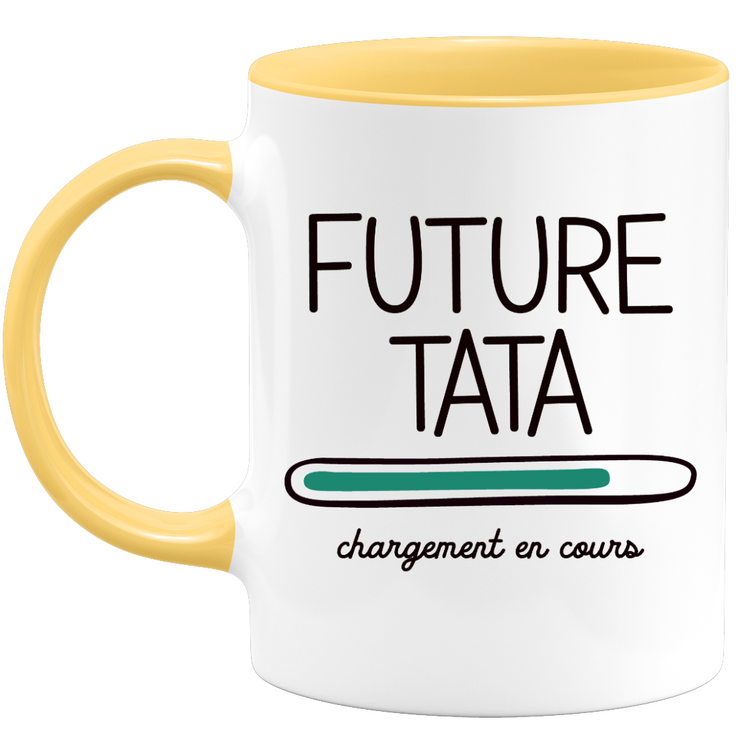 quotedazur - Mug Future Tata 2024 Chargement En Cours - Cadeau Future Tante - Surprise Annonce Grossesse Garçon/Fille Naissance Bébé