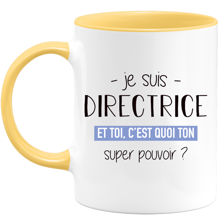 Super power director mug - funny humor director woman gift ideal for birthday
