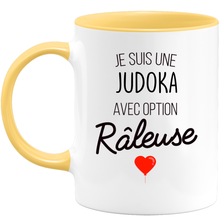 quotedazur - Mug Je Suis Une Judoka Avec Option Râleuse - Cadeau Idéal Pour Judoka - Cadeau Personnalisé Pour Femme - Cadeau Original Pour Anniversaire Ou Noël