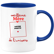 Mug Meilleure Mère de l'univers - Mug personnalisé avec photo famille