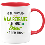quotedazur - Mug Retraite Je Suis Skieur - Cadeau Humour Sport - Idée Cadeau Retraite Original Ski - Tasse Skieur - Départ Retraite Anniversaire Ou Noël