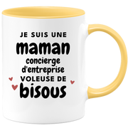 quotedazur - Mug I'm a Corporate Concierge Mum Stealing Kisses - Original Mother's Day Gift - Gift Idea For Mum Birthday - Gift For Future Mum Birth