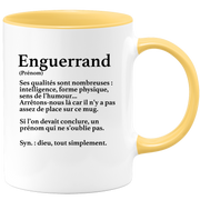quotedazur - Mug Définition Prénom Enguerrand Dieu Tout Simplement - Cadeau Humour Prénom - Idée Cadeau Famille Saint Valentin - Tasse Prénom Enguerrand
