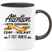 quotedazur - Mug Cette Personne Peut Parler De Cerf-Volant À Tout Moment - Cadeau Humour Sport - Idée Cadeau Original     - Tasse Cerf-Volant - Anniversaire Ou Noël