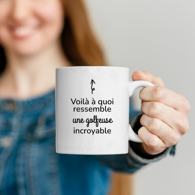 quotedazur - Mug Voilà À Quoi Ressemble Une Golfeuse Incroyable - Cadeau Pour Golfeuse - Cadeau Personnalisé Pour Femme - Cadeau Original Anniversaire Ou Noël