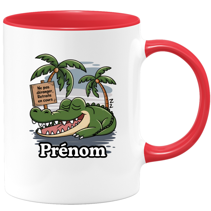 Mug Retraite en cours ne pas déranger - Personnalisable Ajoutez un Prénom