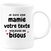 Mug personnalisable Mamie voleuse de bisous - métier passion