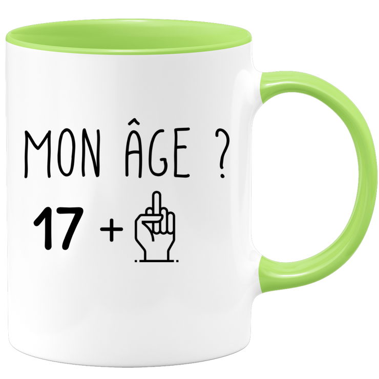 quotedazur - Mug Idée Cadeau 18 ans Homme Femme - Cadeau Anniversaire 18 Ans - Idée Cadeau Original, Humour, Drôle, Rigolo, Fun - Mug Tasse Café Thé Pas Cher