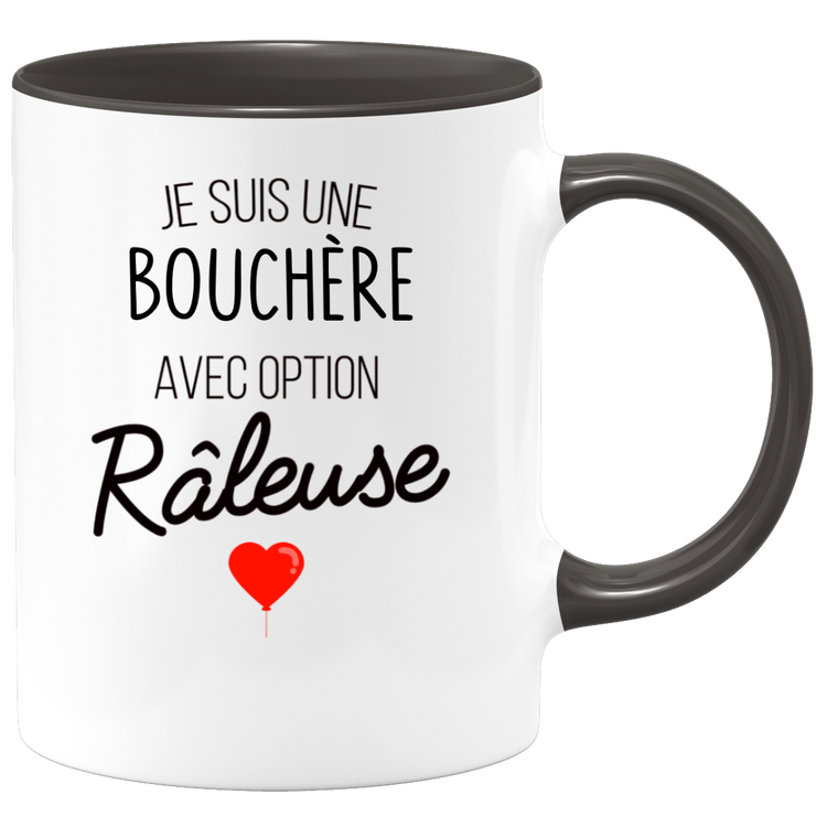 quotedazur - Mug Je Suis Une Bouchère Avec Option Râleuse - Cadeau Idéal Pour Bouchère - Cadeau Personnalisé Pour Femme - Cadeau Original Pour Anniversaire Ou Noël
