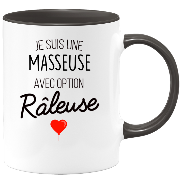 quotedazur - Mug Je Suis Une Masseuse Avec Option Râleuse - Cadeau Idéal Pour Masseuse - Cadeau Personnalisé Pour Femme - Cadeau Original Pour Anniversaire Ou Noël