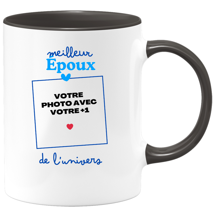 Mug Meilleur Époux de l'univers - Mug personnalisé avec photo couple